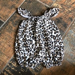 Cheetah Print Romper (0-3 months)